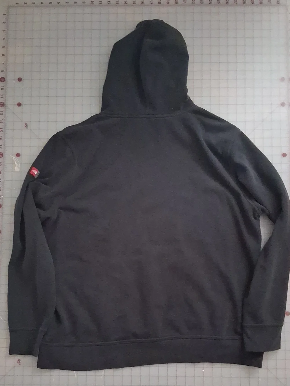 The North Face Men's Black Hoodie with Multicolor Logo XXL